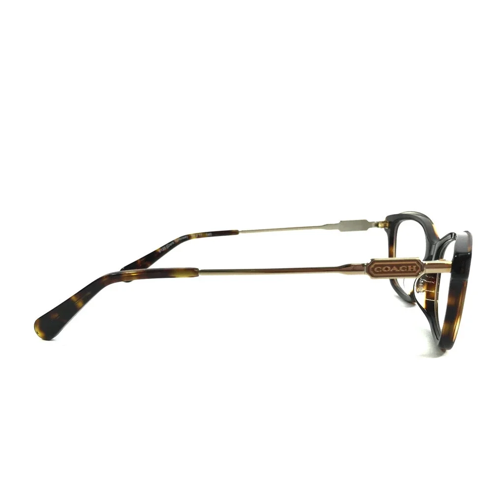 Coach Eyeglasses Frames HC6163F 5120 Dark Tortoise Pale Gold Asian Fit 54-17-140